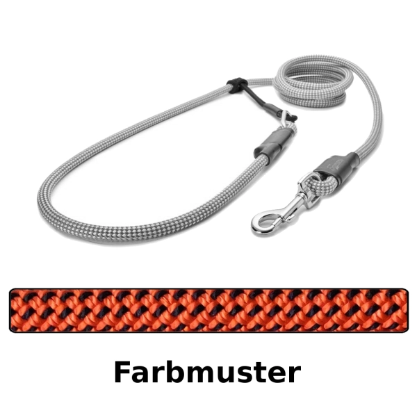 EASYLONG Hundeleine - M - 3,5m - orange mit schwarzen Punkten EASYLONG Hundeleine - M - 3,5m - orange mit schwarzen Punkten
